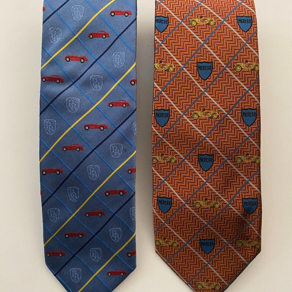 ROBERT TALBOTT BEST OF CLASS 2 SILK TIES.58X3.5" WIDE.